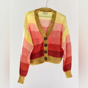Urban Outfitters Sunset Striped Cardigan